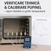 Verificare Pupinel (sterilizator cu aer cald) – 4 canale, raport detaliat cu grafic temperatură | Everin - 1