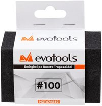 Smirghel Trapezoidal 25x70x40x100 mm, Granulatie 120, Evotools 674813 - 2