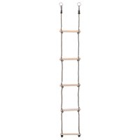 Scara de catarat din lemn masiv de pin, 5 trepte, 210 cm - 1
