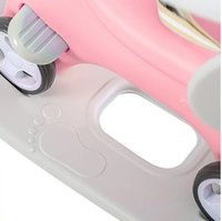 Balansoar 3 in 1 Nichiduta Garden Happy Unicorn Pink transformabil in vehicul fara pedale cu maner parental,roti EVA,centuri de siguranta,jucarie muzicala,spatar si bara de siguranta detasabile - 4