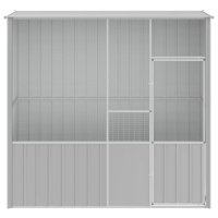 Colivie pentru Pasari Gri 215x78x200 cm din Otel Galvanizat - 3