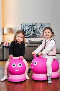 Saritor gonflabil si vehicul ride-on 2 in 1 Micro Air Hopper Pink 18-36 luni, greutate admisa 25 kg - 7