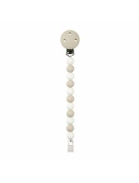 Clema pentru suzeta Nattou cu margele 30x7x18 cm alb neutru - 3