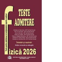 Teste de Fizica 2026 pentru Admiterea in Invatamantul Universitar Medical - 1