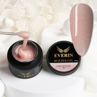 Everin Builder Gel Easy Leveling 20 – Gel Construcție Autonivelant 50g (Pink Crystal Nude) - 1
