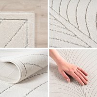 Covor Rotund NOVA V4 Crem 80x80 cm - Stil Modern si Natural - 3