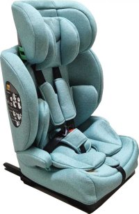 Scaun auto Baby Care Safety Plus Verde Turcoaz 9-36 kg, Certificare R-129 i-Size, Tetiera Reglabila, Prindere cu Centura, Husa Detasabila - 2