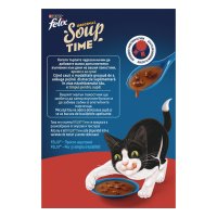FELIX Soup Farm Selection pentru Pisici cu Vită, Pui si Miel, Plicuri Umide, Multipack 48g x 6 bucati - 5