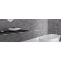 Faianta Onda Grey 30 x 90 - Placa Ceramica Lucioasa Rectificata - 2