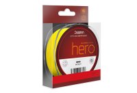 Fir Textil Delphin HERO 4, Galben Fluo, 1000m (Diametru fir: 0.18 mm) - 1