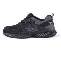 Pantofi de protectie Texo Fly S1, usori si aerisiti, cu bombeu metalic Negru - 3
