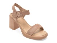 Sandale GRYXX JL65 nude din piele intoarsa pentru confort estival - 1