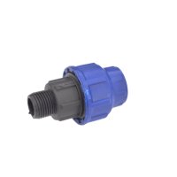 Racord compresiune PEHD  filet exterior  32 mm x 3/4 - 1