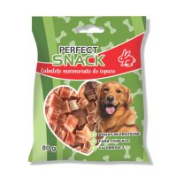 PERFECT SNACK Cubulete Marmorate pentru Câini, Iepure, Fără Cereale, 80g, XS-XL - 1