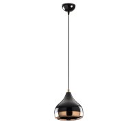 Lustra, Opviq, fier, negru cupru, diametru 17 cm, inaltime reglabila - 1