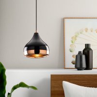 Lustra, Opviq, fier, negru cupru, diametru 17 cm, inaltime reglabila - 2