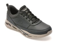 SKECHERS ARCH FIT ORVAN Pantofi Sport Barbati Negri din Piele Naturala - 1