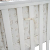Set lenjerie de pat pentru copii Twins Cotton 7 piese 100 bumbac bej - 3