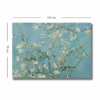 Tablou Canvas Almond Blossoms Van Gogh 70x100 cm Multicolor - 3