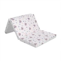 Saltea pliabila de voiaj 60x120x5 cm, din spuma elastica, albastra - 1