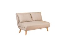 Canapea extensibila FOLDE, 2 locuri, crem, 120x80x79 cm - 1