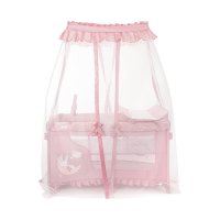 Patut pliabil Lorelli Magic Sleep Pink cu masa de infasat si accesorii esentiale - 3