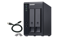 QNAP TR-002 2-Bay USB RAID Tower, 2.5/3.5 SATA 6Gbps HDD Support, USB 3.1 Type-C, 36W Power Adapter, 2-Year Warranty - 7