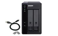 QNAP TR-002 2-Bay USB RAID Tower, 2.5/3.5 SATA 6Gbps HDD Support, USB 3.1 Type-C, 36W Power Adapter, 2-Year Warranty - 9
