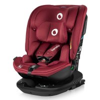 Scaun auto Lionelo Bastiaan RWF i-Size, Rotire 360°, Pozitie de somn, Protectie laterala, 0-36 Kg, Cu Isofix si Centura Top Tether, Rosu - 1