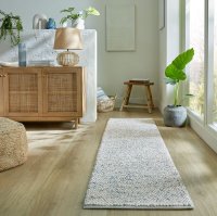 Covor traversa Minerals Negru 60X230 cm, Flair Rugs - 1