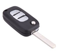 Carcasa cheie auto tip briceag Techstar pentru Renault – 3 butoane, compatibila cu Clio, Megane, Kangoo, Fluence - 1