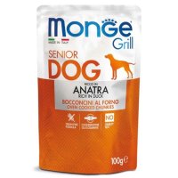 Hrana umeda pentru caini Monge Grill Senior, Piept de Rata, 100 g - 1