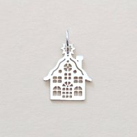 Charm ELM - Casuta Decupata din Argint 925 - 1