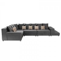 Coltar BIANCA modular, gri + crem, 250x390x80 cm - 1