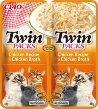 Ciao Cat Twin Pui in Supa de Pui, 80 g - Hrana Complementara pentru Pisici - 1