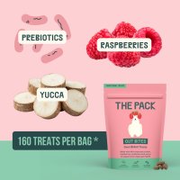 THE PACK Gut Bites pentru caini, XS-XL, 100g, recompense din fructe pentru un sistem digestiv sanatos - 6