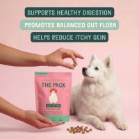 THE PACK Gut Bites pentru caini, XS-XL, 100g, recompense din fructe pentru un sistem digestiv sanatos - 7