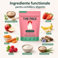 THE PACK Gut Bites pentru caini, XS-XL, 100g, recompense din fructe pentru un sistem digestiv sanatos - 5