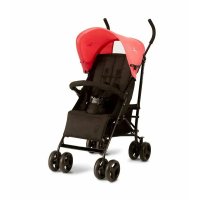 Carucior sport pliabil Asalvo Mombi 2, cadru din otel, greutate 6 kg, spatar reglabil, cos depozitare, roti detasabile, pentru bebelusi 0 luni+, Pink - 1