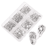 Cristale decor unghii marimi diferite LKZ-01 - SAF10 - EVERIN - 1