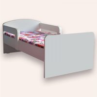 Pat alb pentru copii cu manere, 130x60 cm, 2-6 ani - 2