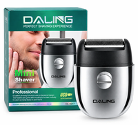 Aparat de ras electric DALING DL-9251 Mini Shaver, reincarcabil USB, compact si portabil - 1
