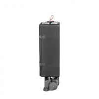 Patut de calatorie pentru copii, Kidnort, pliabil, multifunctional 3 in 1, din material Oxford 300, cu geantuta de depozitare, laterala culisanta, roti cu frana, accesorizat, Stugan Dark Grey - 9