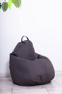 Fotoliu Bean Bag XL, gri, cu husa interioara - 1
