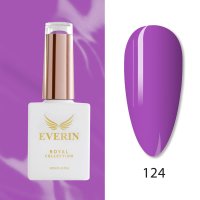 Oja Semipermanentă Everin Royal Collection 10 ml – 124 Violet Orchid | Violet Deschis - 1
