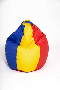 Fotoliu Bean Bag Tricolor cu Husa Interioara pentru Relaxare - 1