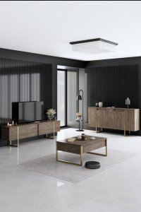 Consolă Luxe Nuc 160x35x80 cm - 2