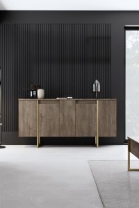 Consolă Luxe Nuc 160x35x80 cm - 3