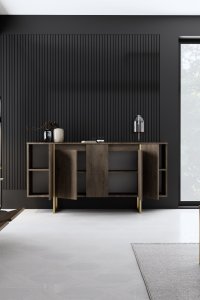Consolă Luxe Nuc 160x35x80 cm - 5