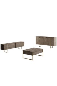 Consolă Luxe Nuc 160x35x80 cm - 8